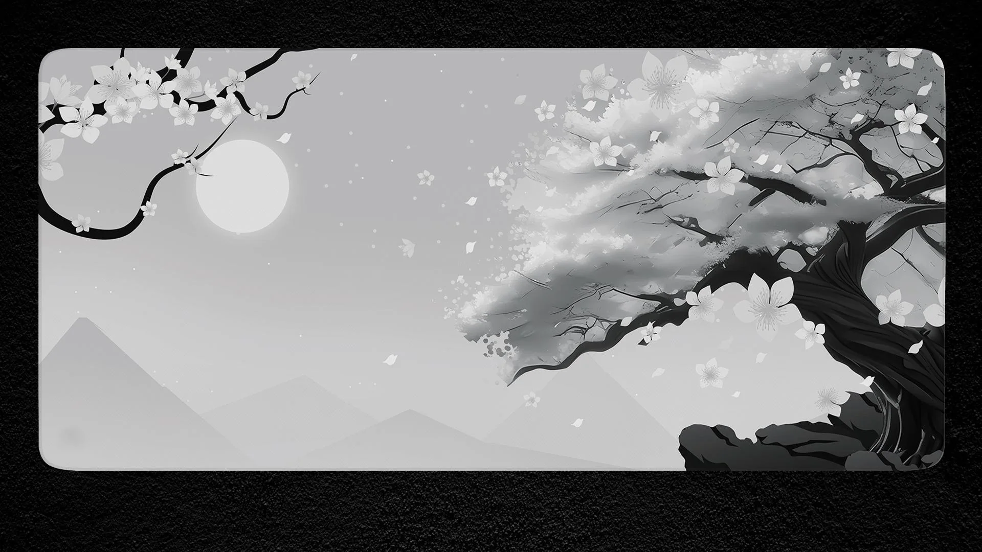 

Cherry Blossom Single-Color Desk Mat, Mouse Pad, Desktop Protector, Home Office Laptop Mat, Stylish Desk Decoration Desk Pad