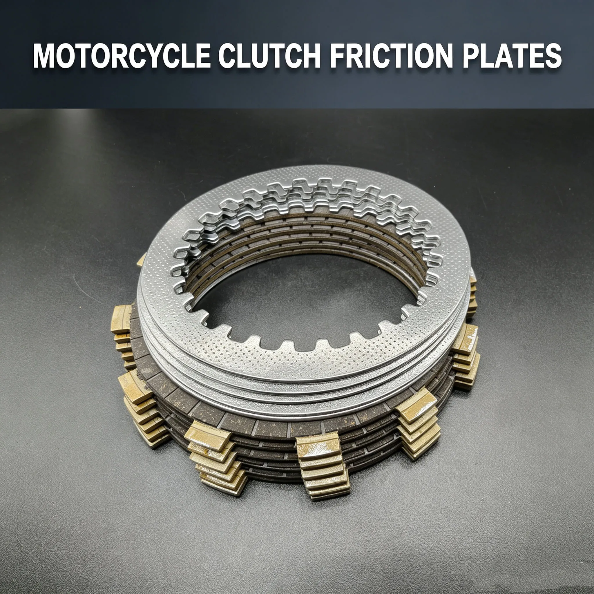 Clutch Friction Disc Plates Kit Fits Yamaha XT250H XT250 1981 XT250J XT250 1982 XT250K XT250 1983 XT250KC XT250 1983
