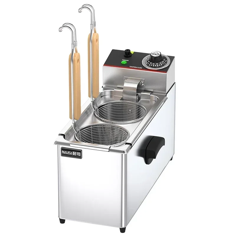 Stufa elettrica per noodle bollente commerciale in acciaio inossidabile a doppia estremità macchina per cucinare noodle zuppa stufa in polvere piccante caldo