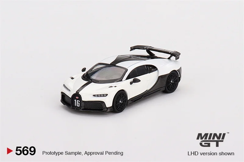 

MINI GT 1:64 Bugatti Chiron Pur Sport White Diecast Model Car