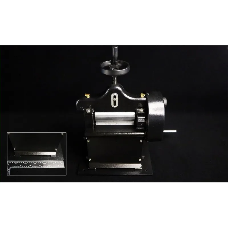 Hand-cranked leather belt peeling machine Thinning machine Professional leather machine Vegetable tanned leather Thinning