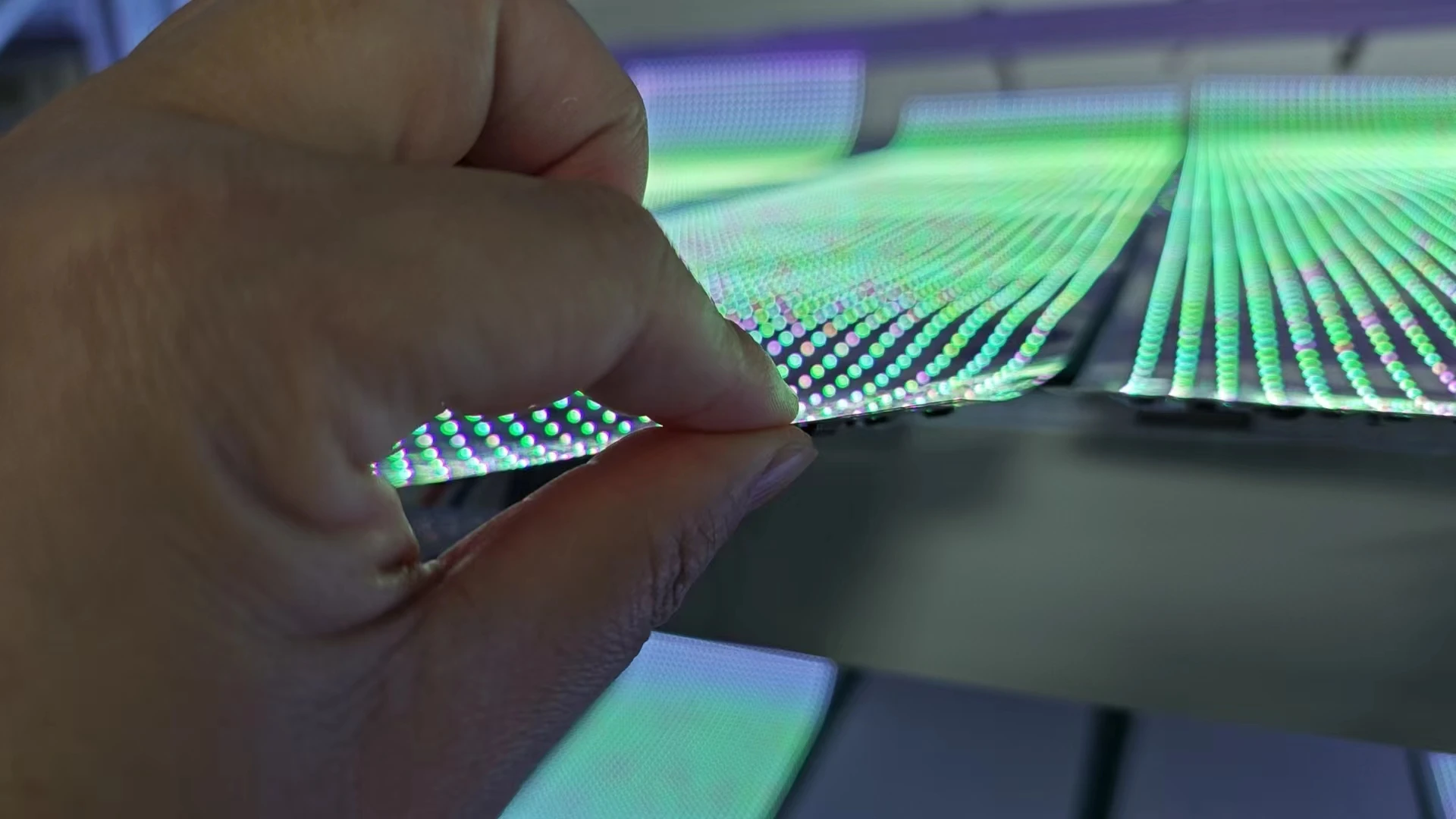 Light Emitting Diode Scroll Display Transparante Light Emitting Diode Filmscherm Reclame Flexibele glazen Light Emitting Diode