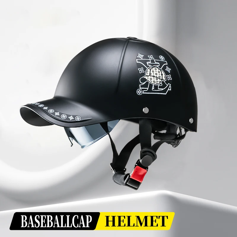 

Защитный шлем для взрослых, летний ретро мотоциклетный полушлем, бейсболка, шлем, детский внедорожный мотоцикл, унисекс для мужчин