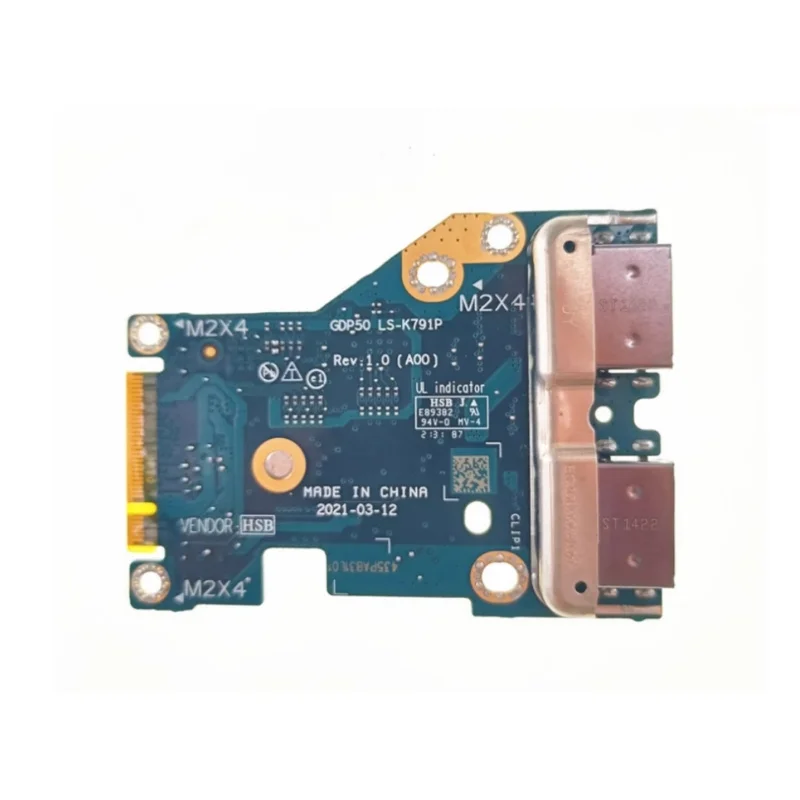 Оригинальная плата ввода-вывода USB для DELL Alienware M15 R6 LS-K791P 0730VK