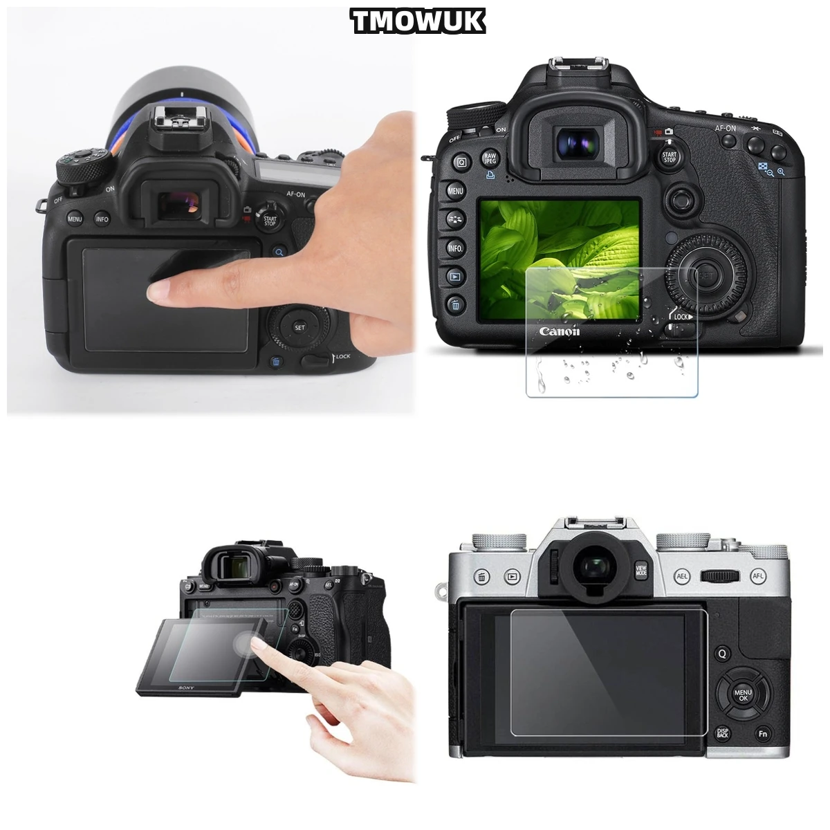 

For Fujifilm XA3 A5 A10 A20 XT1 XT2 - Anti-Slip Tempered Glass, Full Coverage Privacy Screen Protector With Military-Grade Durab