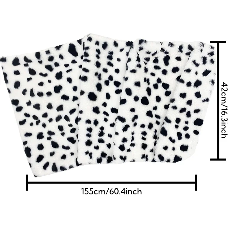 المرأة كرويلا ديفيل 6 قطع قصيرة الدلماسية طباعة شال قفازات حمراء اللؤلؤ قلادة زي الهالوين