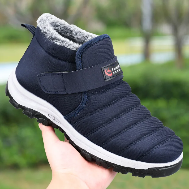 YRZL 2025 Anti Slip Snow Boots for Men Thermal Waterproof Winter Work Boots Men Snow Boots Warm Comfort Outdoor Thermal Big Size