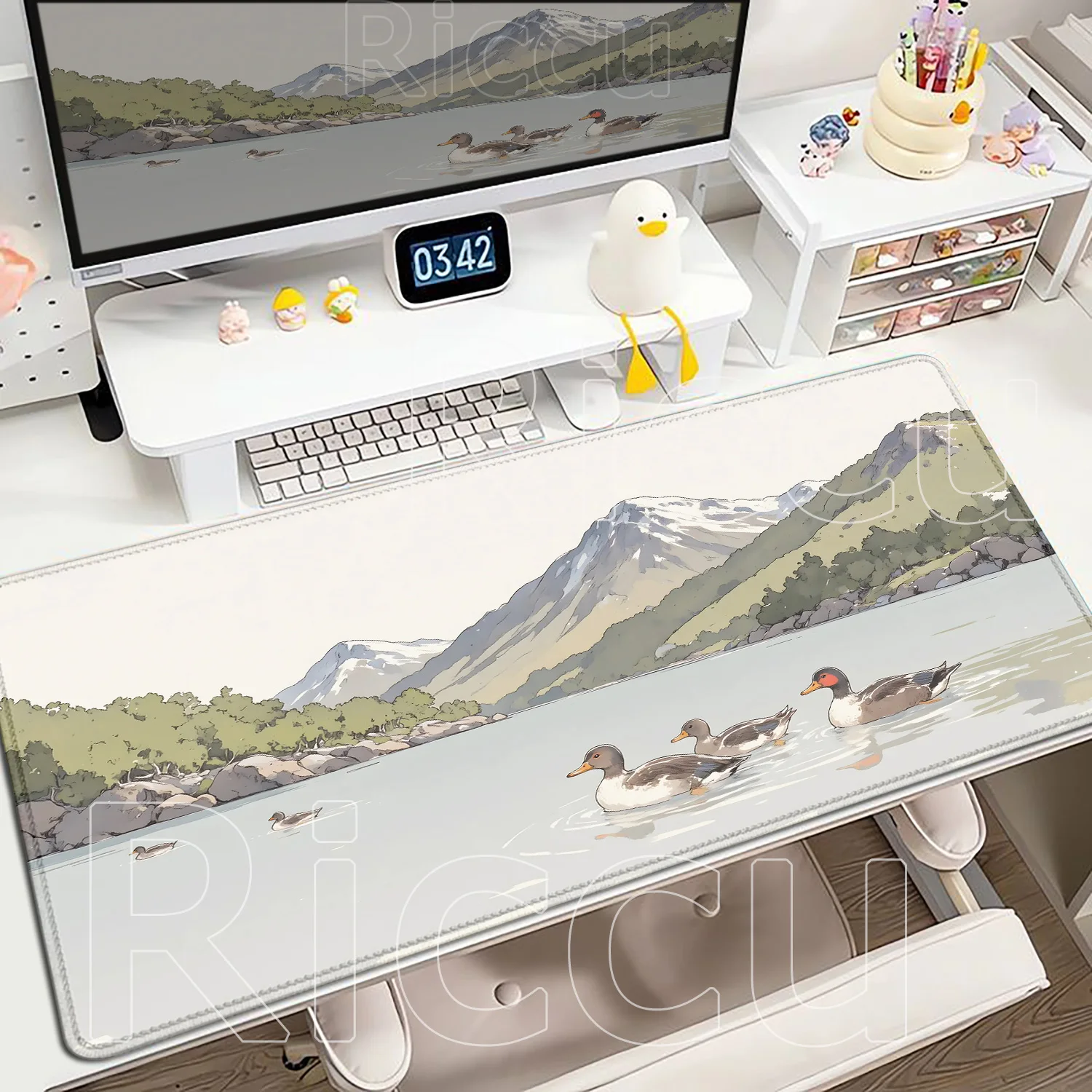 

Pretty Anime Scenery Landscape Mousepad Xxl Pc Gamer Cabinet Desk Mat Keyboard Mat PC Computer Gaming Speed E-sports Accessories