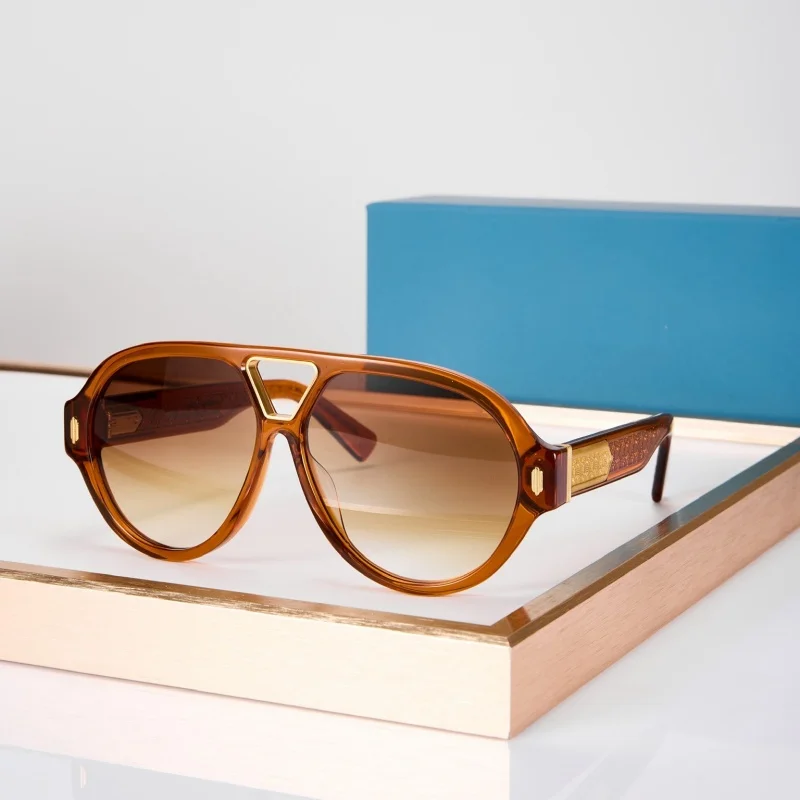 Sunset Top High Quality Sunglasses for Men and Women Style UV400 Pilot Fashion Special Design Sun Glasses with box