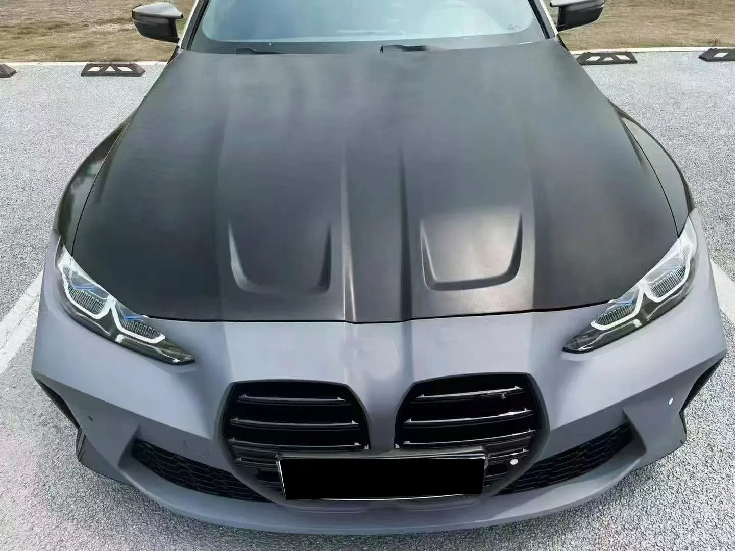 New for 4 Series G22 2020-2024 Facelift to G82 M4 Body Kit with Exhaust Cut-Outs High-quality Mudguard Bumper