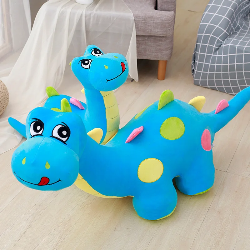 Lindo dinosaurio de peluche muñeco de peluche sofá dinosaurio juguete suave animales abrables dinosaurio juguete cumpleaños peluche regalo rosa/verde/azul