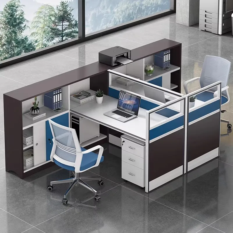 Staff Desk Sub-office Staff Computer Office Desk And Chair Combination Simple Modern Financial Office Desk Single Person