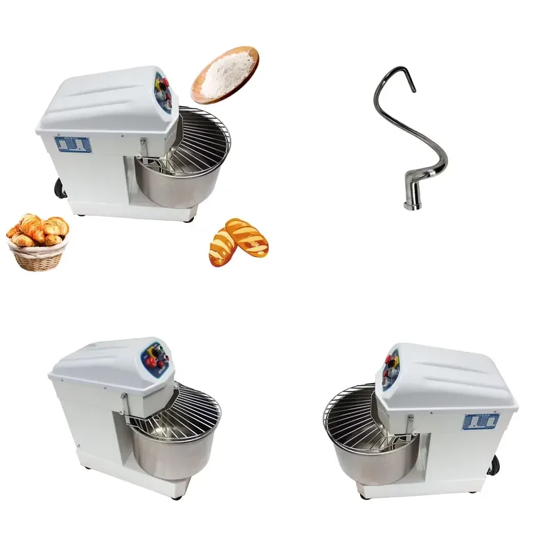 for Electric Stainless Steel Commercial Dough Mixer 30kg Capacity Add Water Milk for Bakery Bread Making