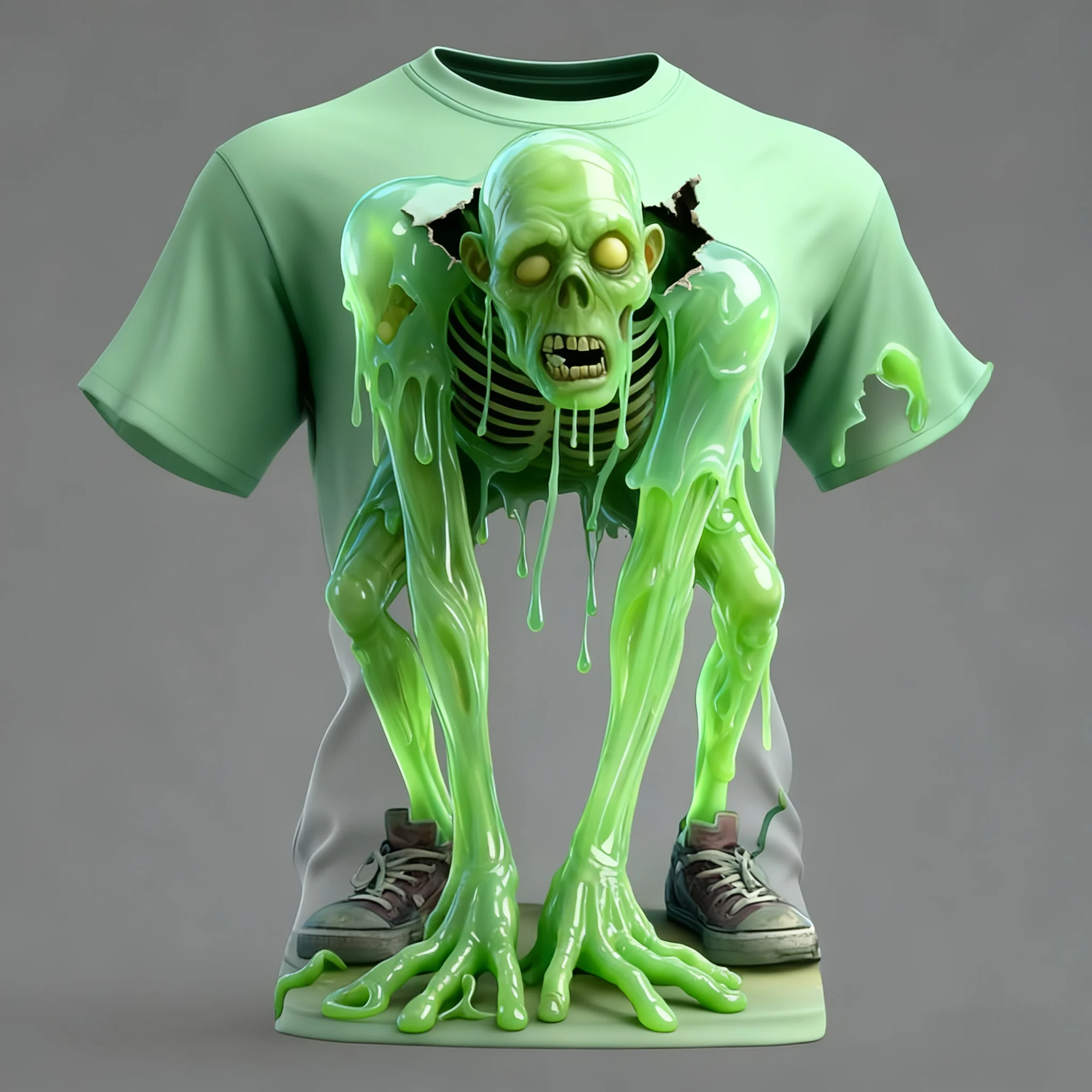 

Summer T-shirt Halloween Elements Zombie Horror Party Adult Oversized Women's and Men's T-shirt Comfortable and Breathable