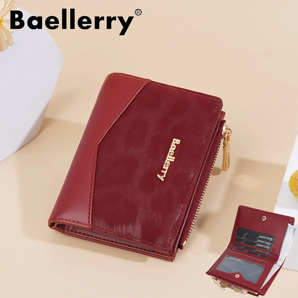 

New Women Wallets Slim Short Card Holder High Quality Female Purses Zipper Coin Pocket Photo Holder Women's Money Clips