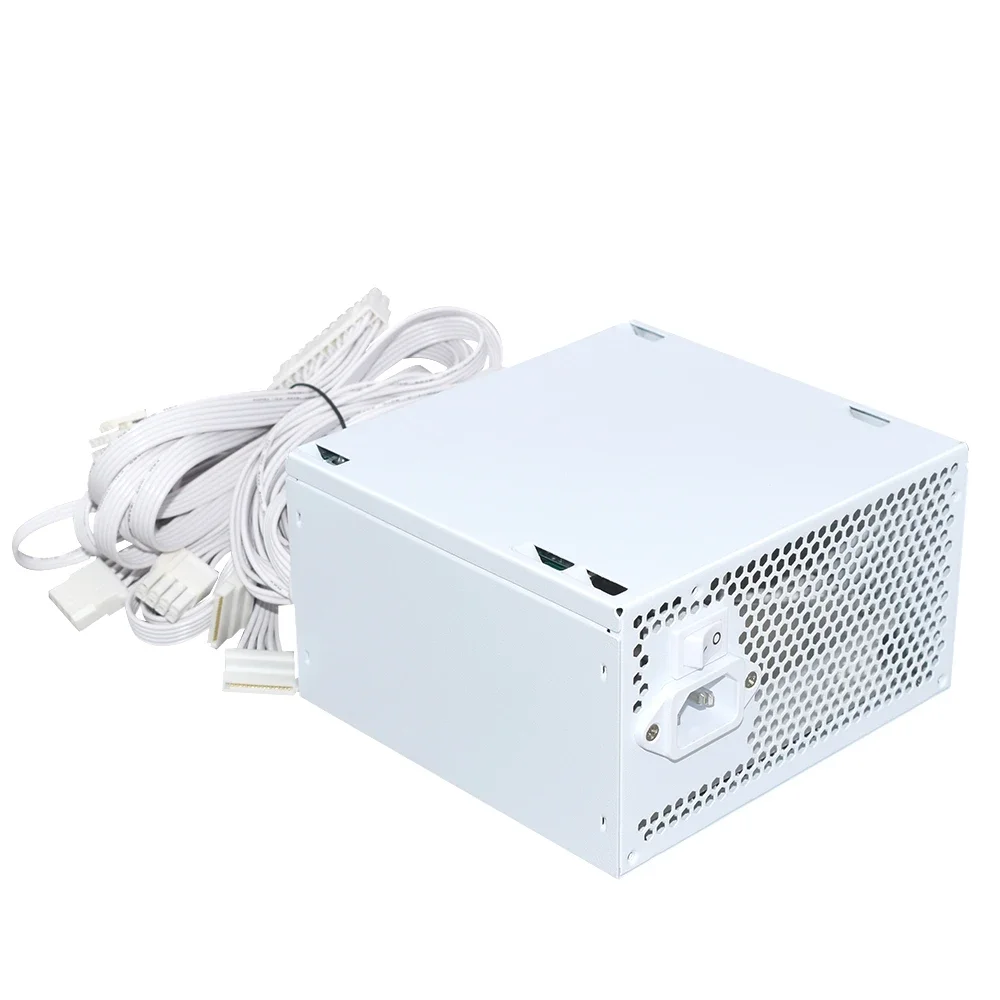 Imagem -05 - Julongfengbao-branco pc Psu Fonte de Alimentação Ventilador do Computador 4pin 12v Atx 650w 110230v Profissional E-sports Videogame 12cm