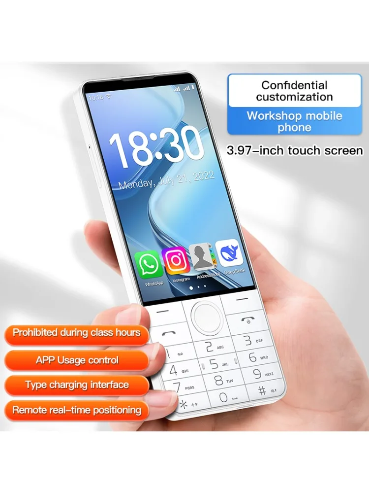 DOOV R70 4G Dotykowy Telefon Komórkowy z Klawiaturą, Ekran IPS 4 ", 6GB+128GB, 2120mAh, Android 14, Whatsapp, Obsługa Wielu Języków — zdjęcie produktu 7