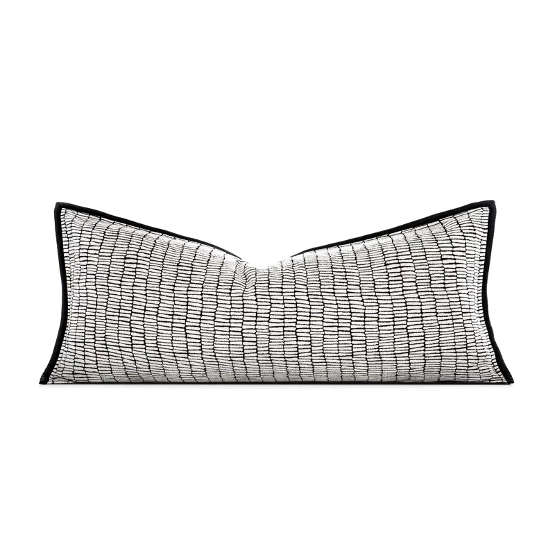 Sample Room Style Sofa Living Room Wabi-Sabi Pillow Mixed Fabric Cushion Cover Modern Simplicity Square Pillowcase