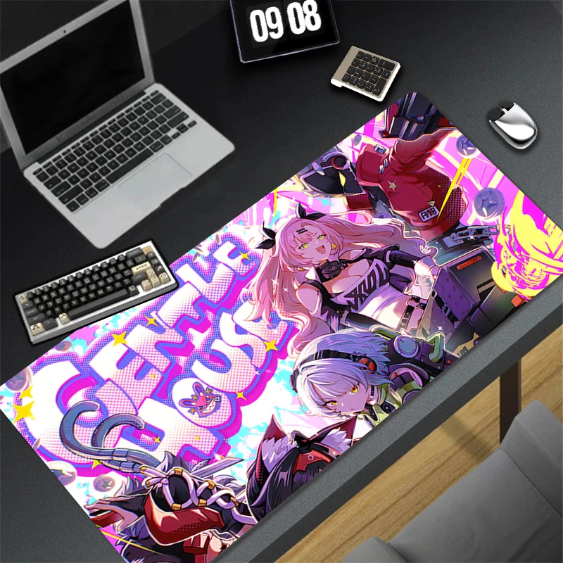 Computer Gaming Accessories HD Mousepad Office PC Z-zenless Zone Zero Mouse Pad Keyboard Pad Desk Decoracion Cute Anime Desk Mat
