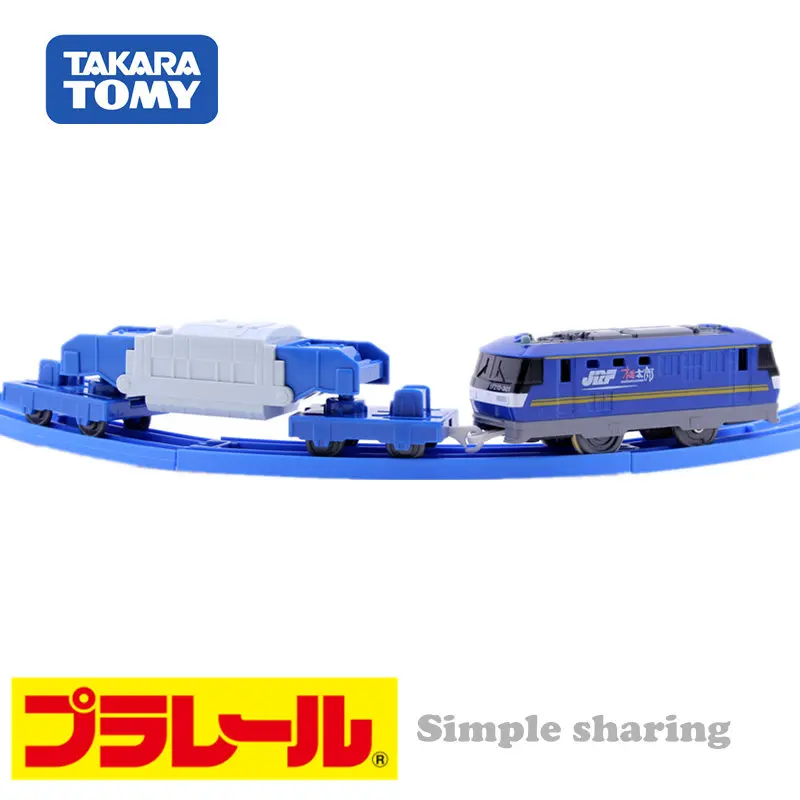 AKARA TOMY Pule Road Shinkansen bala trem S-26 Momotaro caminhão-máquina, eixo de compressão de liga modelo de carro de simulação em miniatura