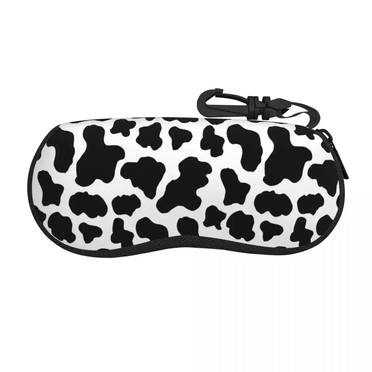 Custom Cow Print Pattern Shell Eyeglasses Protector Cases Women Men Sunglass Case Spots Fur Leather Glasses Bag