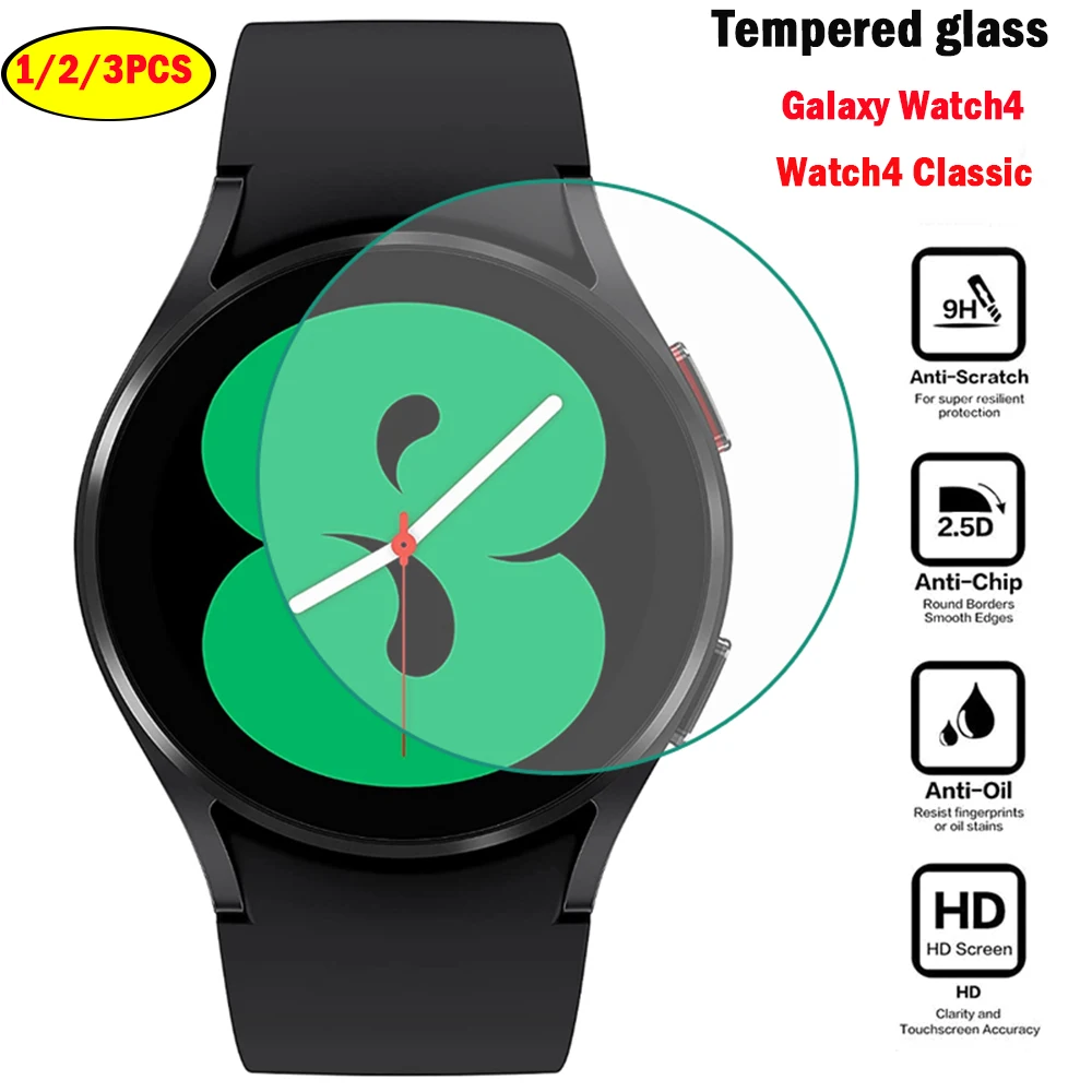 Vetro temperato per Samsung Galaxy Watch 4/classic/Active 2/Gear S3 44mm 40mm 46mm 42mm HD Clear pellicola protettiva per schermo idraulico