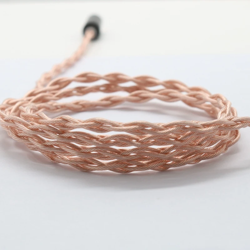 XINHS-Cable de actualización para auriculares MOONDROP CCA DUNU TRN, 4 núcleos 6N OCC Mix 6NOFC Harphone LINE, Hardware de resina MMCX de 0,78mm, 2 pines