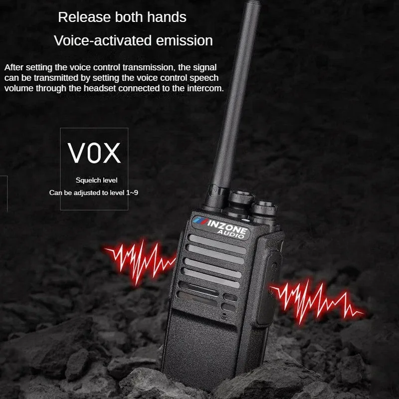 INZONE AUDIO トランシーバー民間屋外ホテル建設現場、ハンドヘルド ハンドヘルド ワイヤレス インターコム 888 のペア