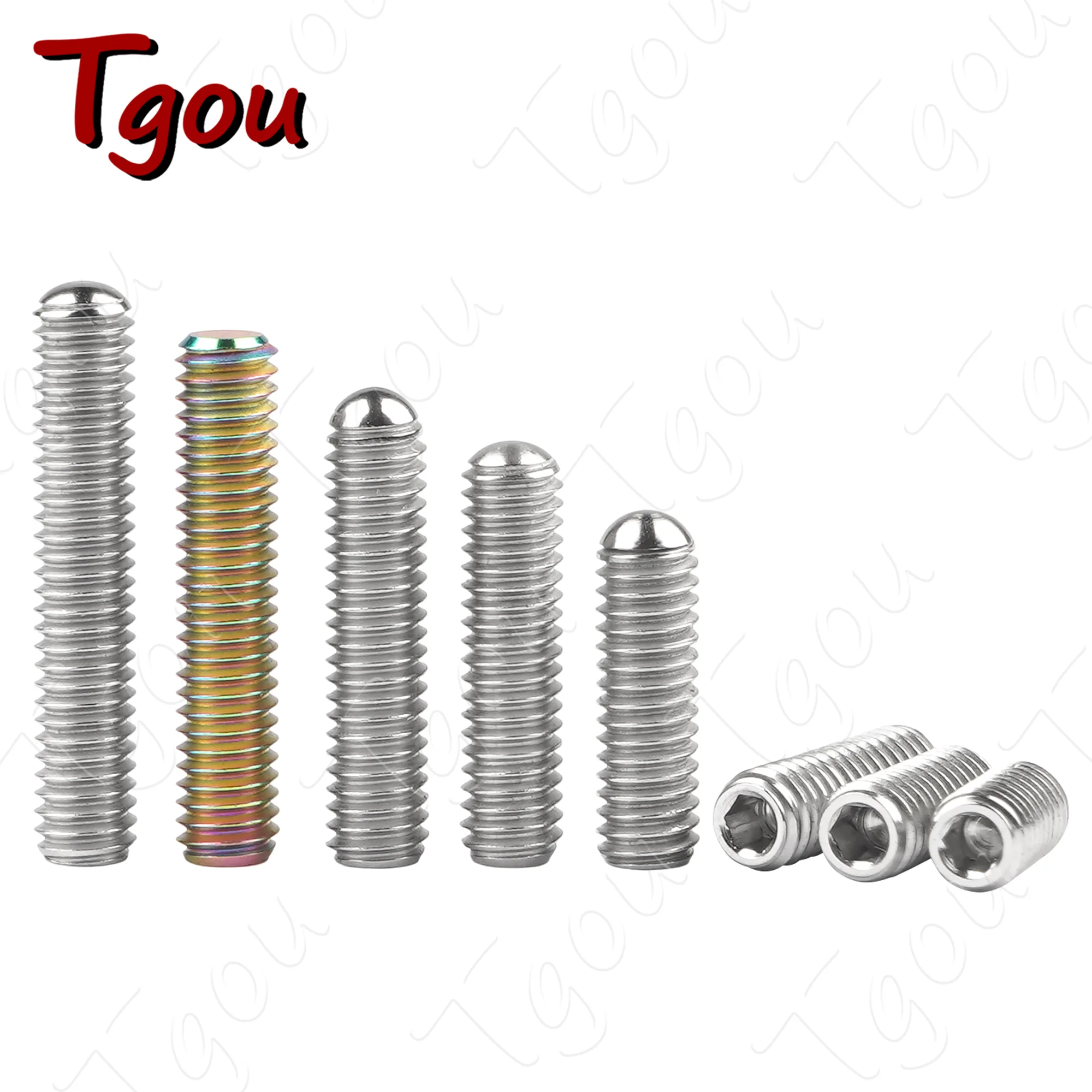 Tgou Titanium M4/M7  Socket Head Headless Set Screw for Bicycle Motorcycle Fasteners