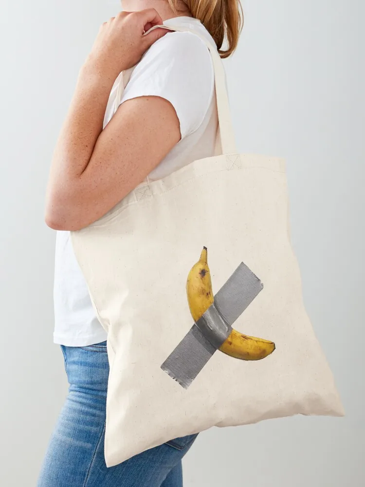 

Maurizio Cattelan - Banana on a wall Tote Bag sac pour femme cloth bag woman canvas tote bag Gift