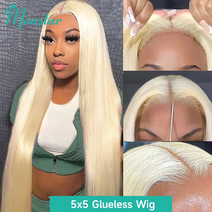 360 Full HD Lace Front Echthaar Perücke 13x6 13x4 gerade blonde Frontal Perücken für Frauen vor gezupft leimlose Perücke bereit zu tragen