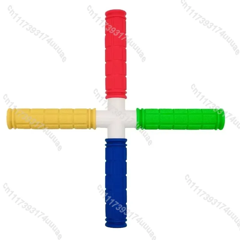 Reaction Training Stick Eye Hand Coordination Agility Trainer Throwing Grabbing Four Headed Stick for Sports Fitness Exercise