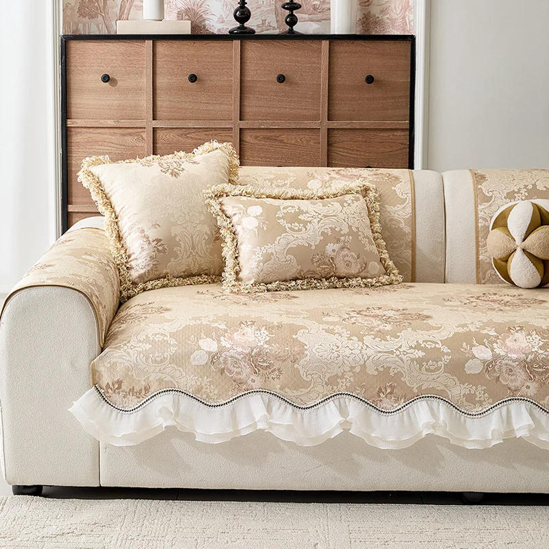 

Роскошный жаккардовый чехол для дивана, украшение для дома, противоскользящий чехол на сиденье дивана, кресла для гостиной, защитный чехол, подушка для дивана, полотенце