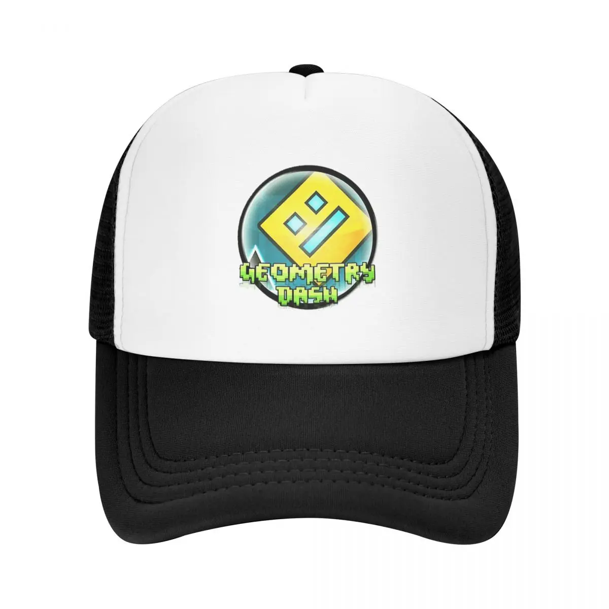 Video Game Geometry Dash Cap Fashion Casual Mesh Baseball Caps Adjustable Hat Hip Hop Summer Unisex Baseball Hats Polychromatic