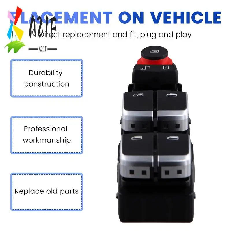 

A21F-Left Front Door Window Glass Lift Switch Round Key For BYD E5(2016-2019) Qin EV (2015-2016) 5A-3746050C