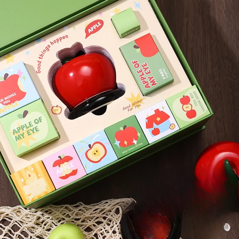 Apfelförmiges Duftkerzen-Gesch – Home Fragrance Set Gift Bewertung und Preis