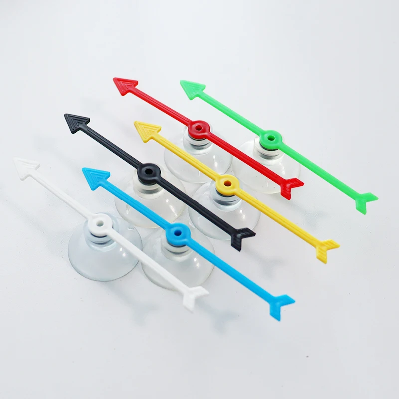 6PCS 10cm 4inch Arrow Spinners Plastic Pawn Black Arrow Spinner Toys for Party School Classroom Card Board game Spinner