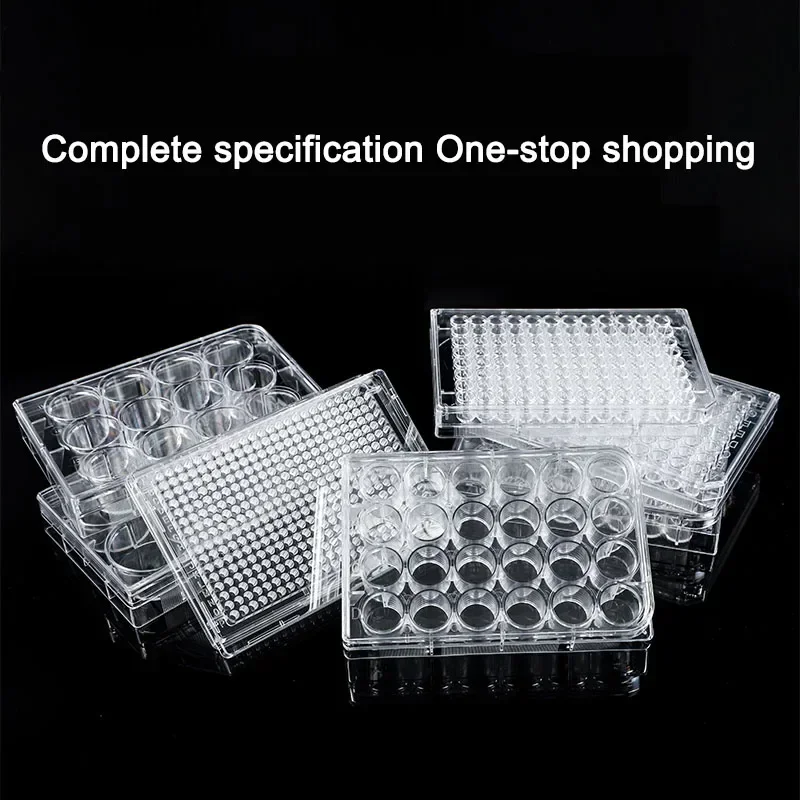 DXY 6/12/24/48/96 Holes Tissue Culture Plate Transparent Elisa Pcr Plate Disposable Sterility