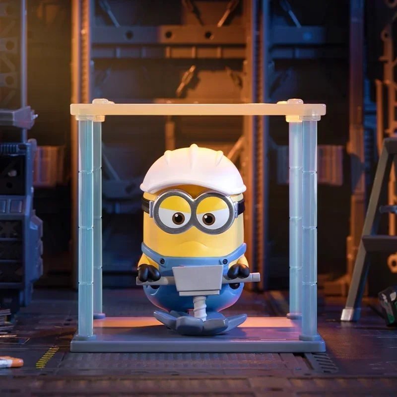 

POP MART Миньоны на работе, серия слепая коробка, сумка для догадок, загадочная коробка, игрушки, кукла, милая аниме-фигурка, настольные украшения, подарок