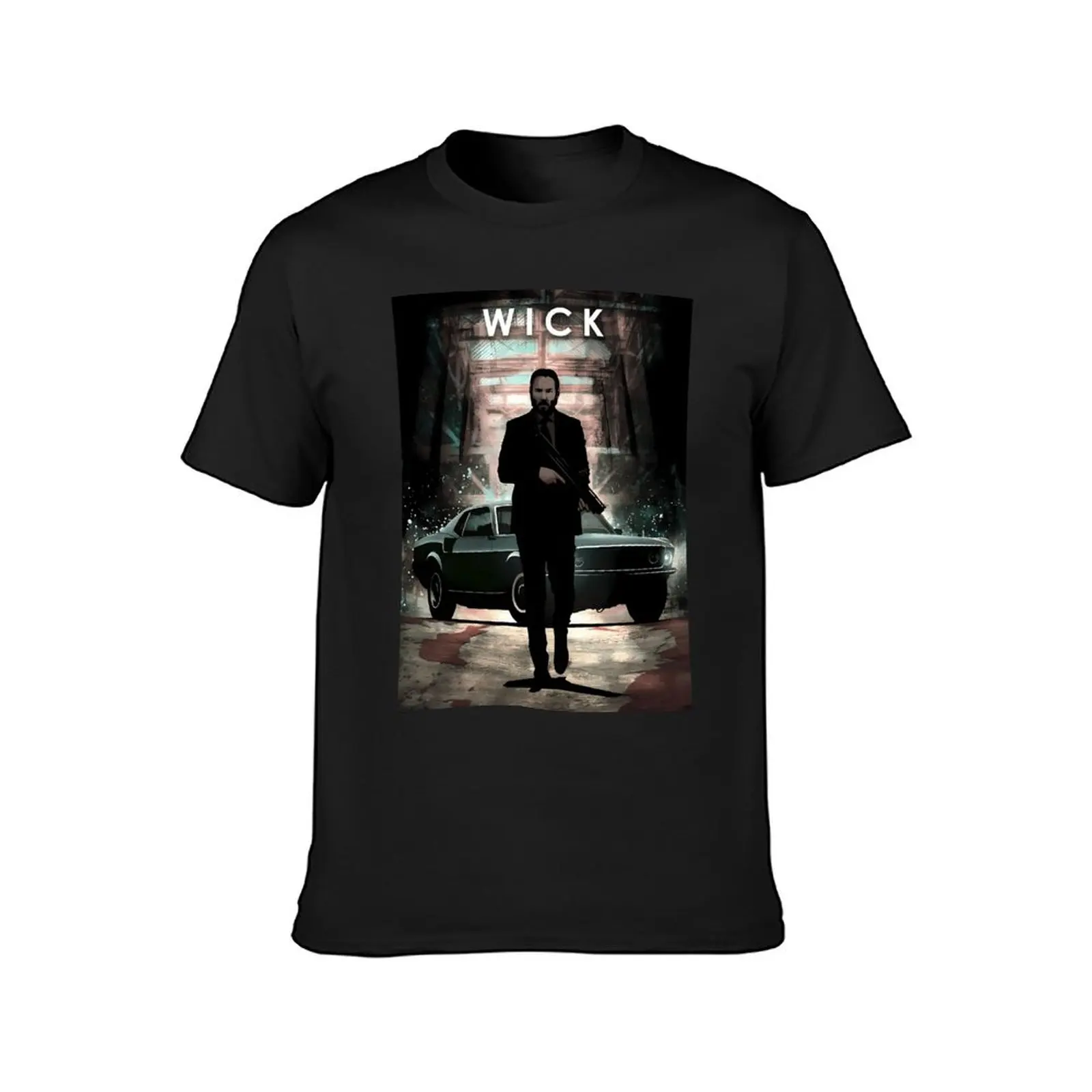 John Wick T-Shirt summer clothes oversizeds black t shirts for men