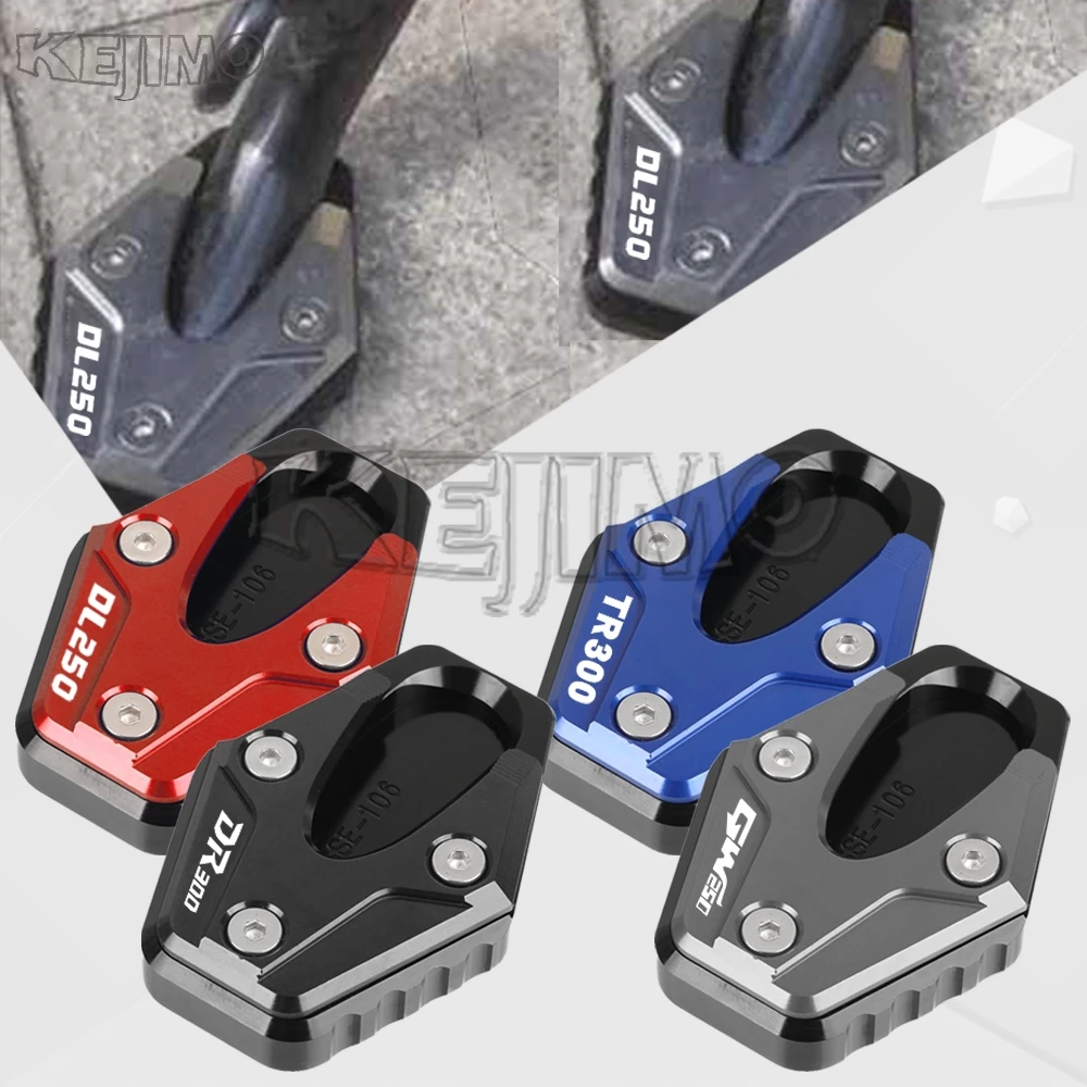 

FOR SUZUKI GSX250R GW250 DL250 2013-2022 Motorcycle Side Stand Foot Enlarge Plate Pad FOR HAOJUE TR300 2021-2022 DR300 2020-2022