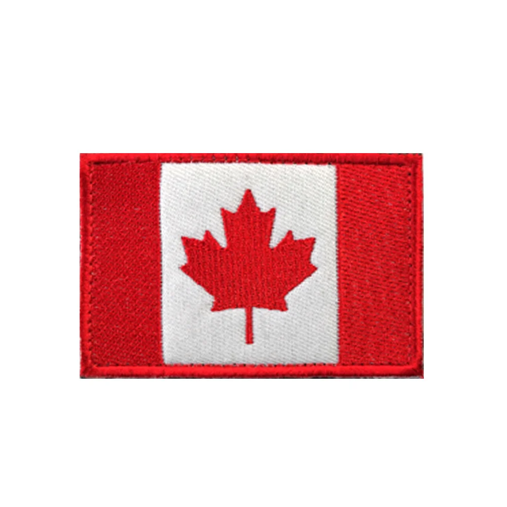 1PCS Embroidery Canada Brazil Argentina Chile Etc Flag Patch Sew On Clothes Armband Backpack Sticker DIY Applique