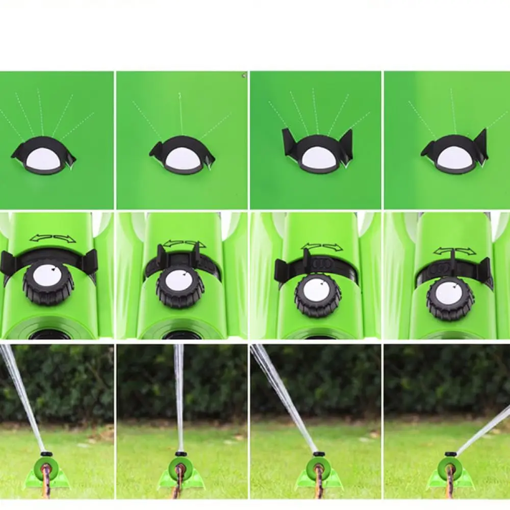 Automatic Oscillating Sprinkler Garden Lawn Irrigation System Adjustable Three In One Nozzle Plastic Watering Tool