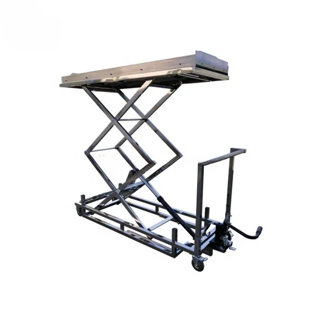 Carrito de acero inoxidable para Funeral, elevador de cuerpo hidráulico, gran oferta