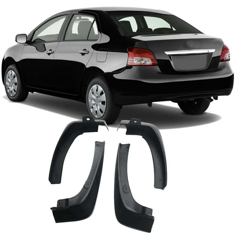 8Pcs Universal Mud Flaps Mudguards Splash Guards Fender For Toyota VIOS / YARIS / LIMO / BELTA Sedan 2007-2013