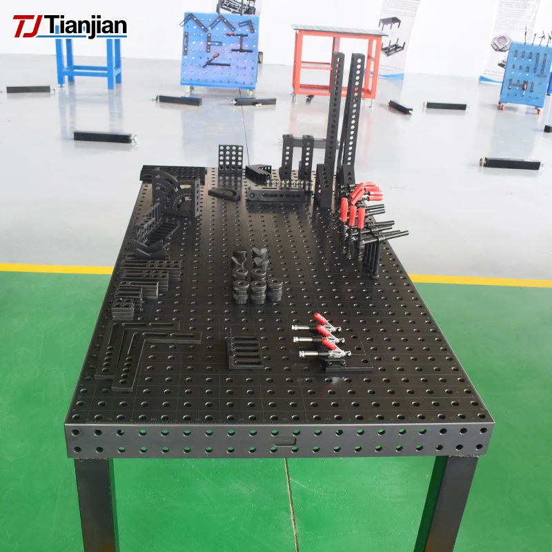 

Q355 Steel 3D Soldering Work Adjustable Welding Table with Nitrided Surface Max Temp Customizable Aperture