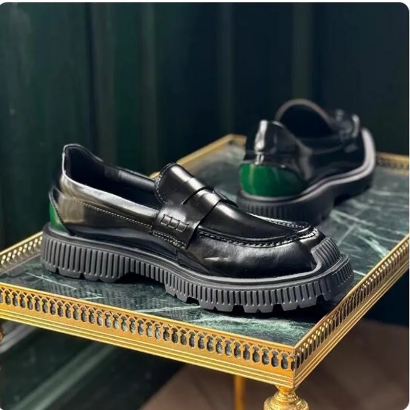 

New 2026 Slip on Men Casual Leather Shoes Handmade Genuine Leather Mens Loafers Customized Top Quality