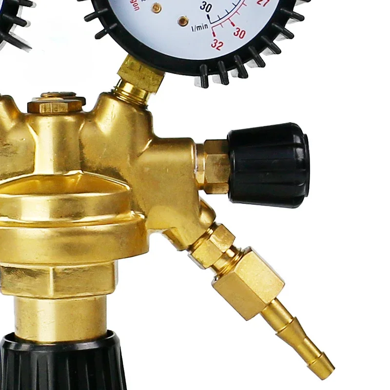 Imagem -03 - Pressure Reducer Regulador de Dióxido de Carbono Soldagem Weld Gauge Mig Tig Flow Meter com Grommet e Nut Regulador ar
