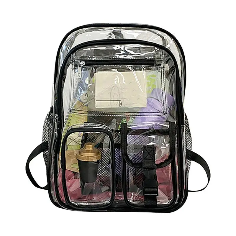 Cute Clear Backpack Cute Kids Clear Backpack Cute Large Book Bag Heavy Duty Transparent Bookbag For School Supplies