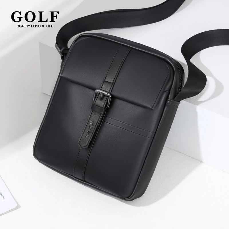 

GOLF Men Shoulder Bags Classic Leather High Quality Bag Crossbody Men's Business Messenger Bag Small Sling Handbag Designer 2024